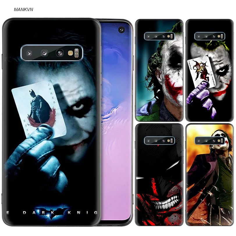 

Batman Joker Dark Knight Black Silicone Case for Samsung Galaxy M20 S10e S10 S9 M10 S8 Plus 5G S7 S6 Edge Cover Coque