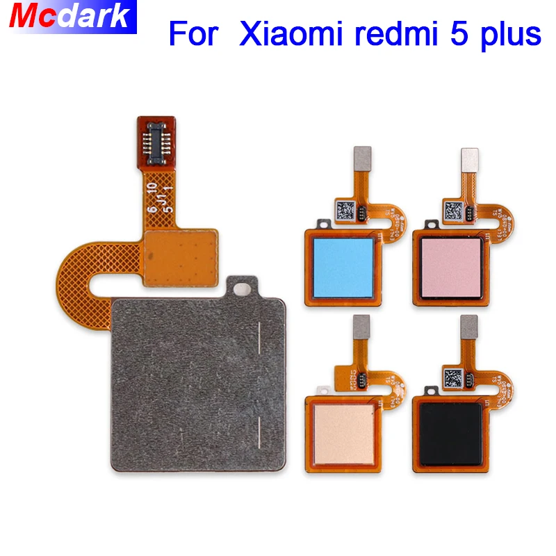 Mcdark для Xiaomi redmi 5 plus Датчик сканирования отпечатков пальцев Home возврат клавиши