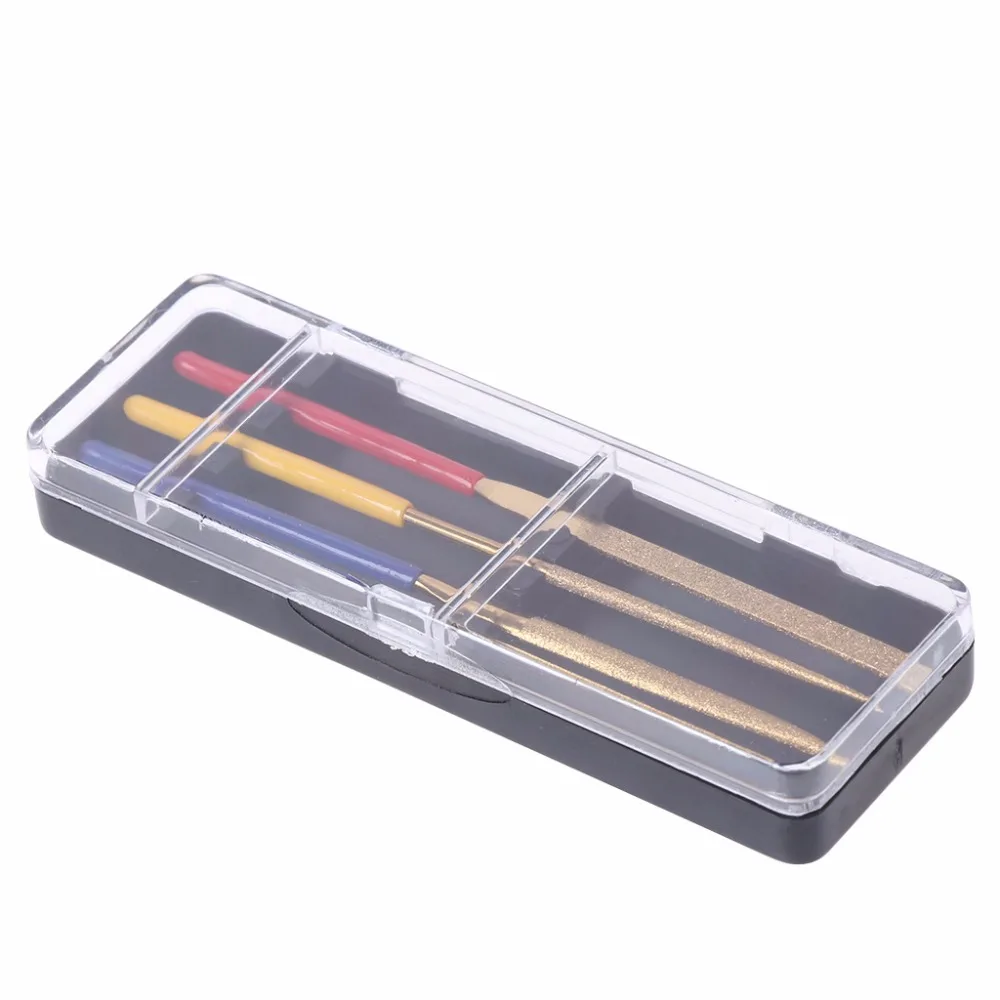 

3 Pcs Diamond Needle File Set Titanium Plating Stone Jewelry Wood Craft DIY Tool