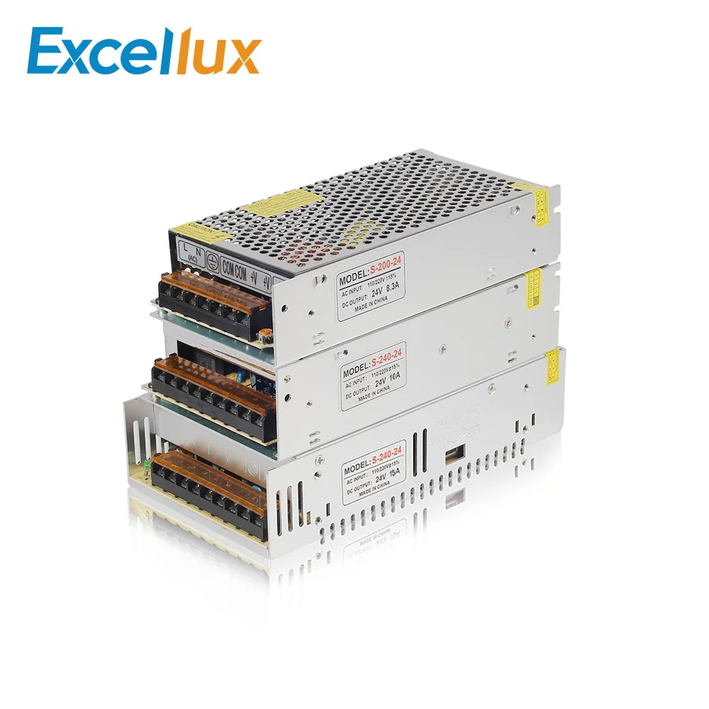 Power supply 24V 200W/240W/360W led driver AC110V-220V to DC24V LED switch Lighting Transformer adapter for strip | Лампы и освещение