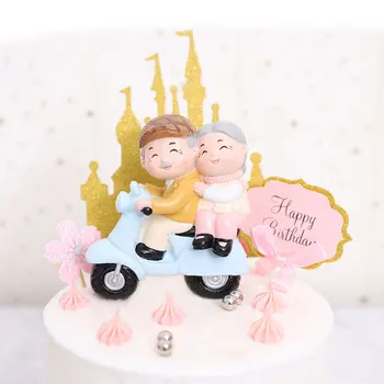 

Lovers Couple Resin Ornaments Bakery Garden Anniversary Home Decoration XHC88