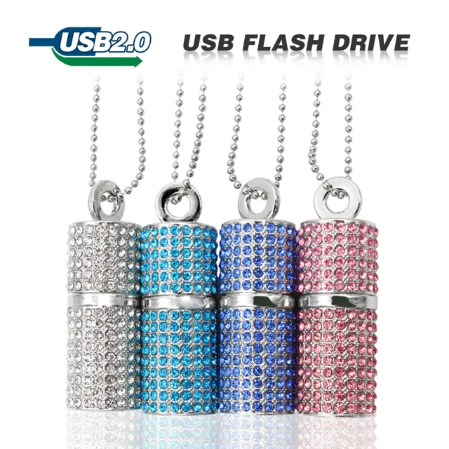 Best Offers Color Silver usb Flash Drive 4G 8G 16G 32G Pen drive U Disk Cylinder Bamboo Pendrive rectangle USB 2.0 memory stick