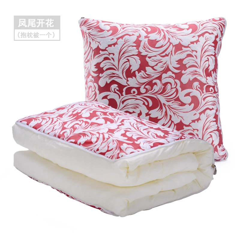 Одеяло-подушка 2 в 1, хлопковое теплое складное лоскутное одеяло с рисунком, для дома, офиса, стула, автомобиля, для сна, подушка