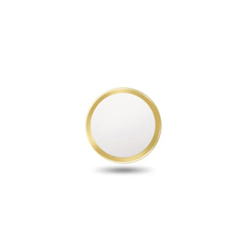 2 шт. ультра тонкий отпечаток пальца Поддержка сенсорной ID Главная Кнопка Наклейка для iPhone 7 7PLUS 6 6S 6PLUS 5 5S 5C SE наклейка s на телефон - Цвет: Gold