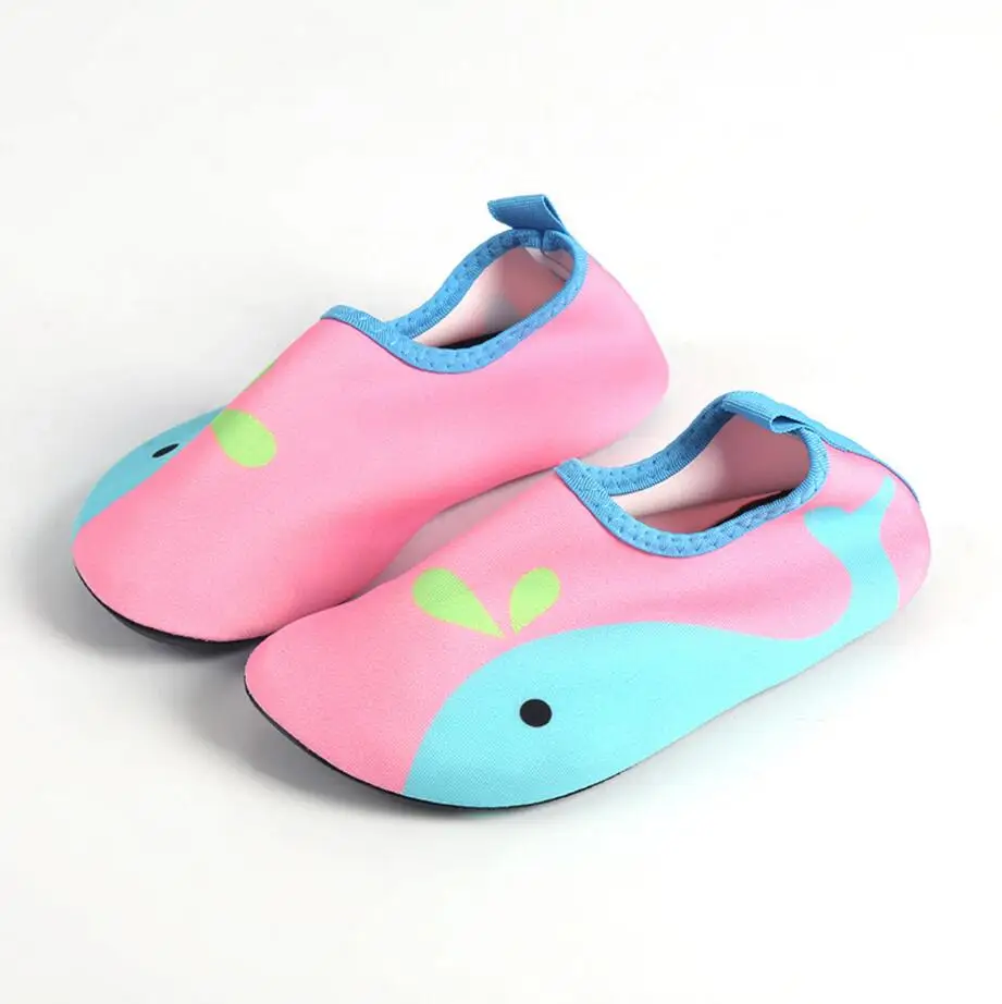 Kashiluo/Новинка; удобная детская обувь; легкие детские тапочки; обувь для плавания; милая пляжная обувь на плоской подошве с рисунком