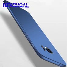 Ультратонкий матовый чехол для samsung Galaxy S5 S6 S7 edge S8 S8 Plus, простая задняя крышка для телефона samsung A3 A5 A7