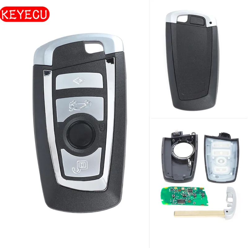 

Keyecu 5pcs/lot 2017 Car Remote Key Fob 4 Button 315MHz/433Mhz PCF7953/49 Chip for BMW F Series FEM / BDC CAS4 CAS4+ 730 740 750