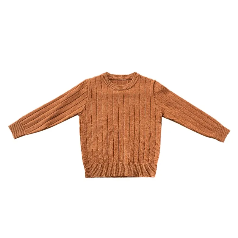 

New Children Kids Autumn Baby Boys Sweaters Autumn Knitted Pullover Baby Girls Ribbed Sweater Kids Clothing Girls Pullover