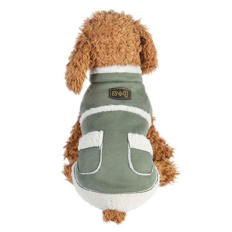 

2019 Pet Autumn Winter Cool Coats Warm Costume for Small Medium Dogs Puppy Cashmere Coat with Pockets