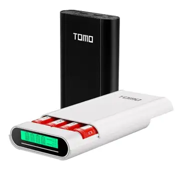 

New TOMO M4 Smart Power Charger C4 X 18650 Li-ion Battery 5V 2A Powerbank Case Portable DIY Power Bank Box Charger 18650 Battery