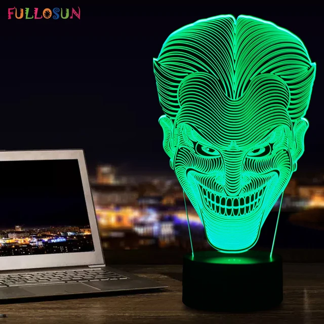 Aliexpress.com : Buy Amazing 3D Illusion Led Table Lamp Night Amazing 3D Illusion led Table Lamp Night Light with joker shape FS-2832 - Aliexpress.com : Buy Amazing 3D Illusion Led Table Lamp Night