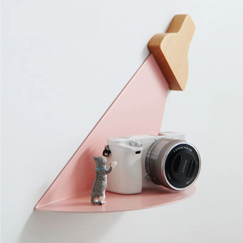 Collalily الشمال الجدار الديكور مجلة تخزين رفوف رداء هوك شماعات الخشب التصميم الحديث لل ممر