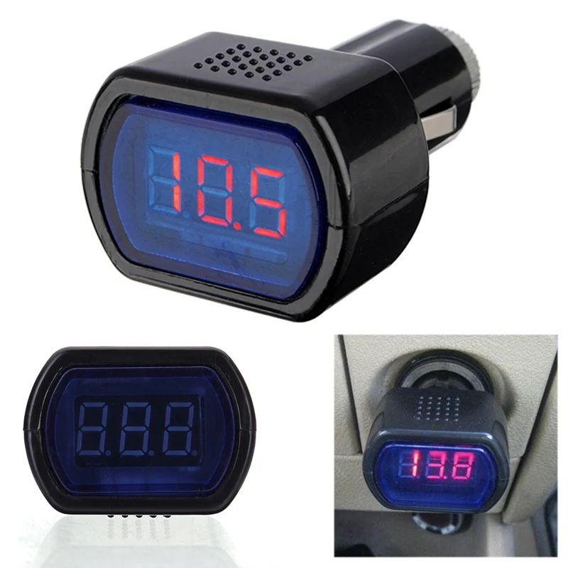 Digital LED Auto Car Cigarette Lighter Volt Voltage Gauge Meter Monitor