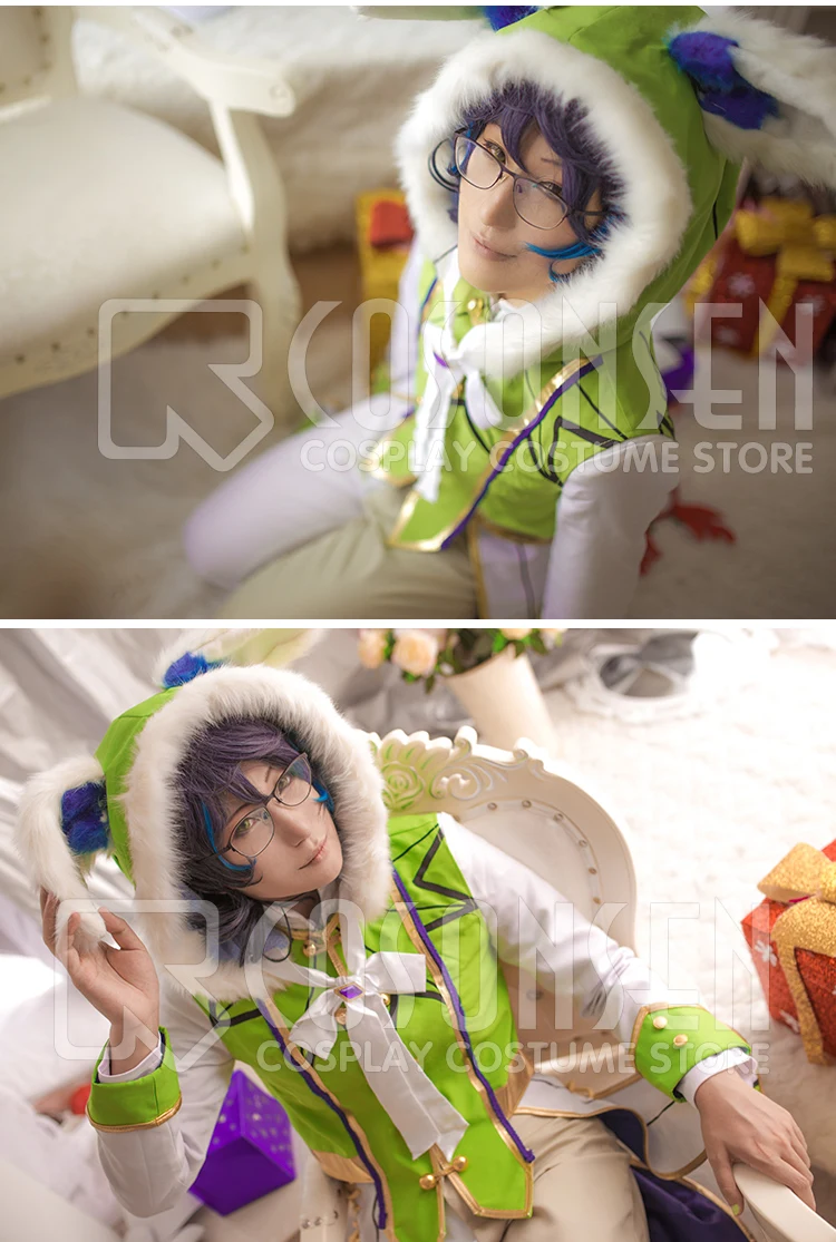 Сценические костюмы звезд cosplayonsen белый Пасхальный переключатель Tsumugi Aoba косплей костюм все размеры