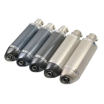 

36-51MM Motorcycle Exhaust Pipe Muffler Ak Exhaust Modify Motocross Exhaust Muffler R1 FZ6 CBR250 CB600 MT07 NVX155