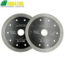 

2pcs Diameter 5" Hot pressed sintered Mesh Turbo Diamond Saw blade Diamond Wheel Hard material Dry or Wet Cutting Disc 125mm