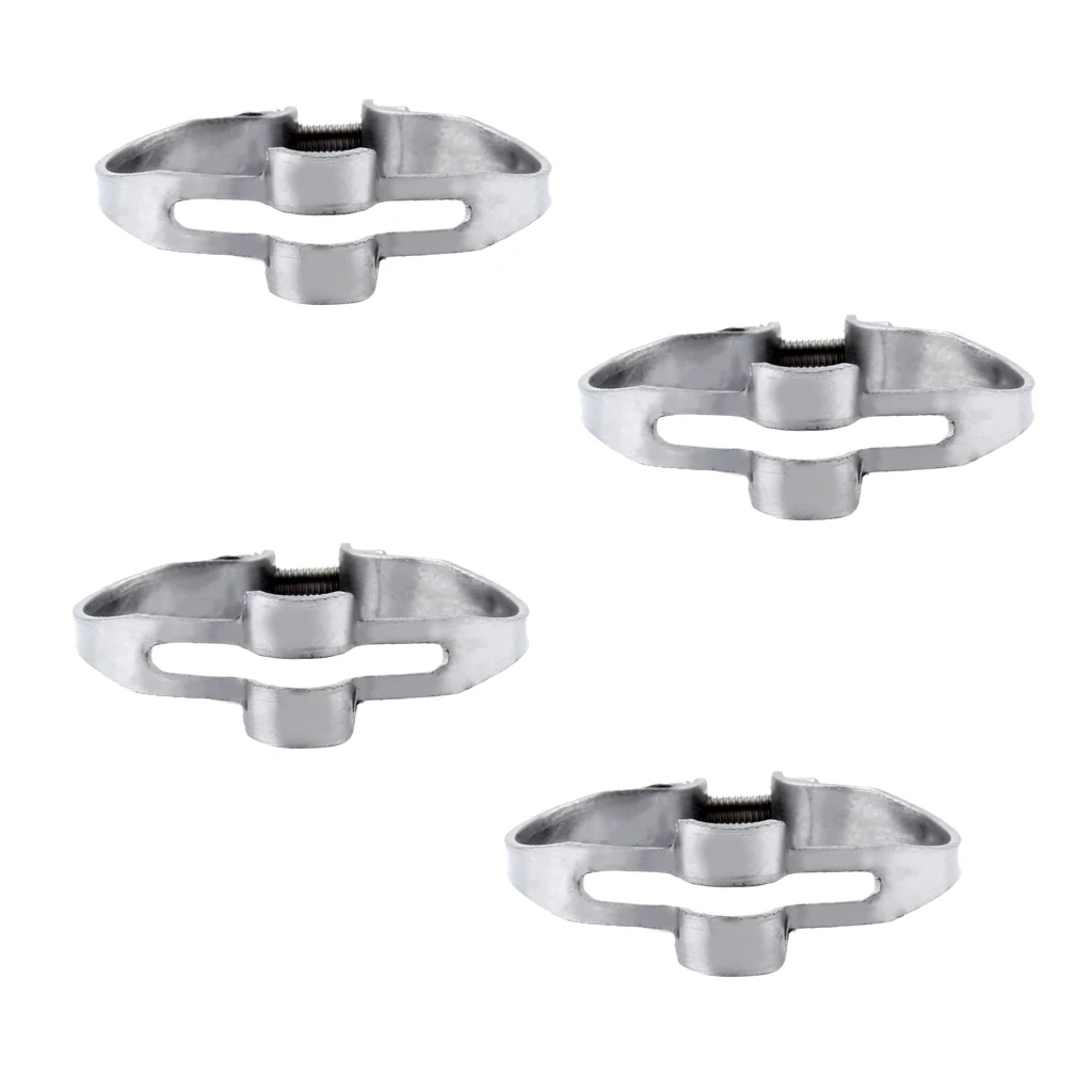 Pack of 4pcs Iron Clamp-On Vintage Bike Frame Mount Gear Brake Cable Stop Backstop 28.6mm for Brake Cable Housing