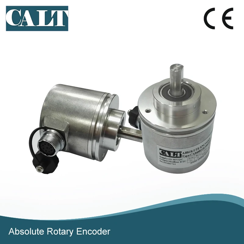 

CALT 4096 12Bits Mechanical Multi Turn Absolute Encoder CAX60 With SSI RS485 Modbus RTU Output