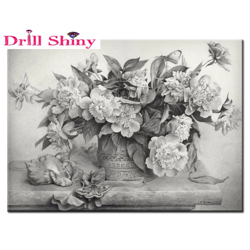 

3D diamond embroidery flower icons living room decoration diy diamond painting plant diamond mosaic christmas gift