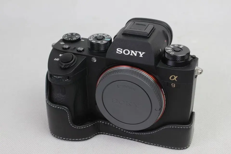 Чехол для камеры из натуральной кожи, половинный чехол для sony A7III A7R3 A7RIII A7R Mark 3 A7RM3 A9 с отверстием для батареи