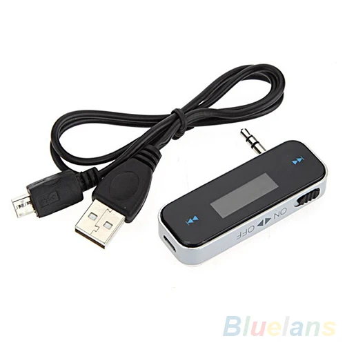 Wireless 3.5mm Car LCD Display FM Transmitter Cable For iPhone 4S 5S 6 ipod Touch Wireless 3.5mm Car LCD Display FM Transmitter Cable For iPhone 4S 5S 6 ipod Touch