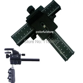 

Free Ship 4-way Metal Macro Focusing Rail Slider Tripod Ball Head for Nikon D7100 D7000 D5000 D5200 D5100 D3100 D3200 D3000 D800