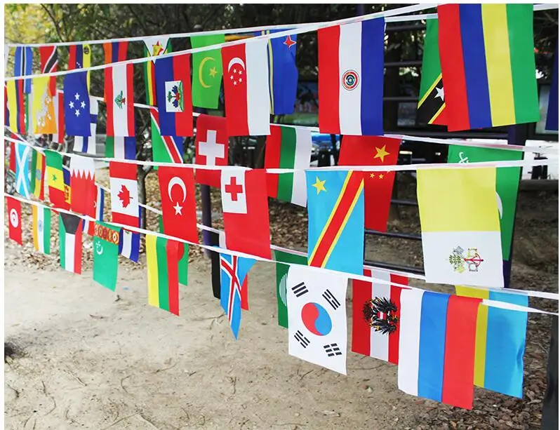 

20*30cm String flag 100 countries around the world nations flag small flag , hanging flags