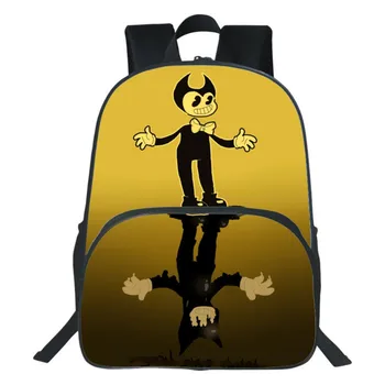

16 Inch bendy and the ink machine school bags backpack for children girl boy infant Cartoon kids bag satchel toddler schoolbags