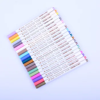 

20 PCS/Set DIY Colored Metallic Marker Set Manga Anime Brush Pen Graffiti Drawing Markers For Sketching Painting Art Supplies