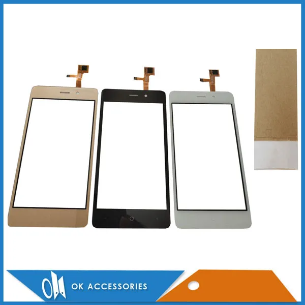 

For BQ BQS 4526 BQ-4526 BQ 4526 Touch Screen Sensor Digitizer Panel Balck White Gold Color With Tape 1PC/Lot