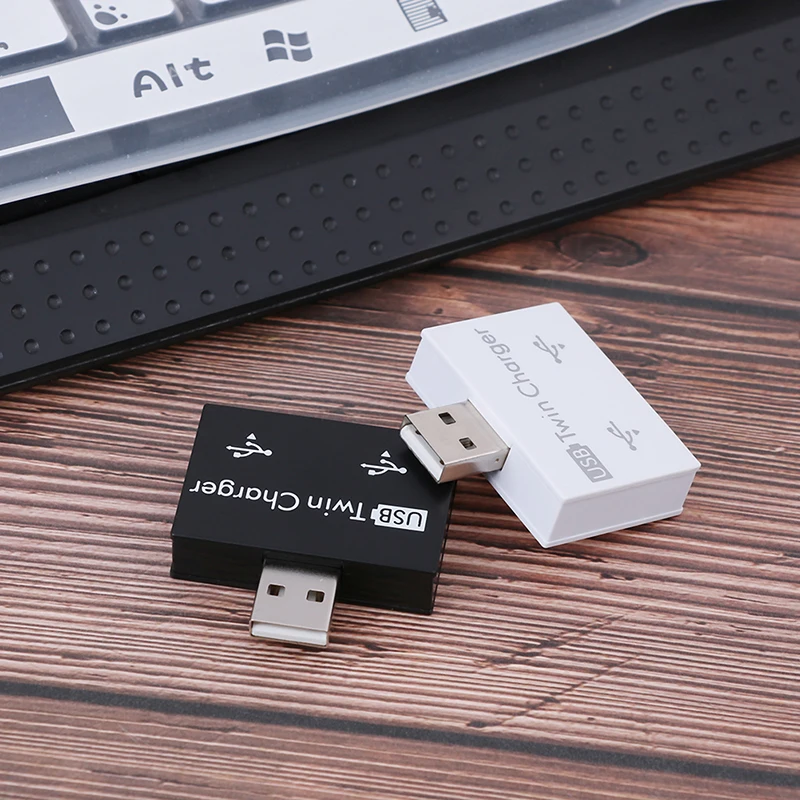 Черный Mini1-to-2 порт Usb 2,0 Мужской Usb двойной сплиттер ремень для втулки адаптер конвертер для телефона планшета компьютера