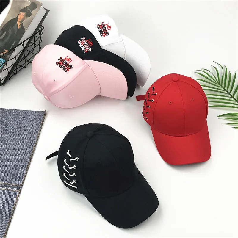 

Hats Man Baseball Spring Cap Summer Korean Peaked Cap Woman All-match Trendsetter Personality Bandage Youth Cap Hat