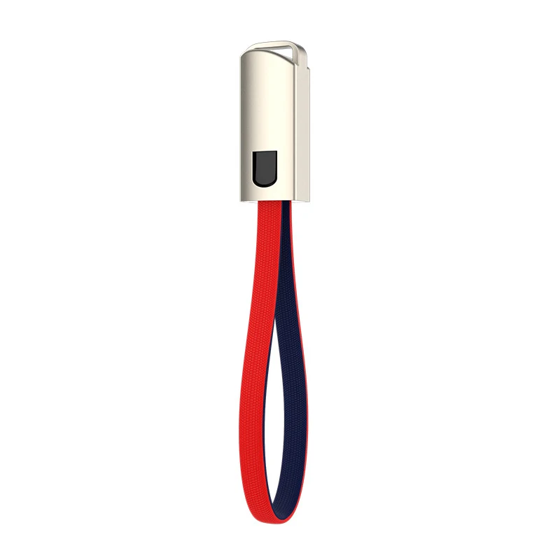 Универсальный Кабель зарядного устройства микро-usb для передачи данных для iPhone/type C/Micro брелок аксессуар портативный зарядный кабель для синхронизации данных - Цвет: type-c red