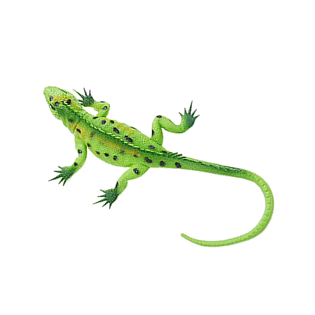 

Vivid Reptile Animal Rubber Lizard Model Figure Educational Toy - Green