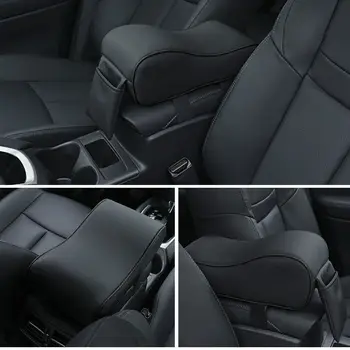

1x Leather Autos Center Console Seat Armrest Protector Pad Storage Phone Bag Kit