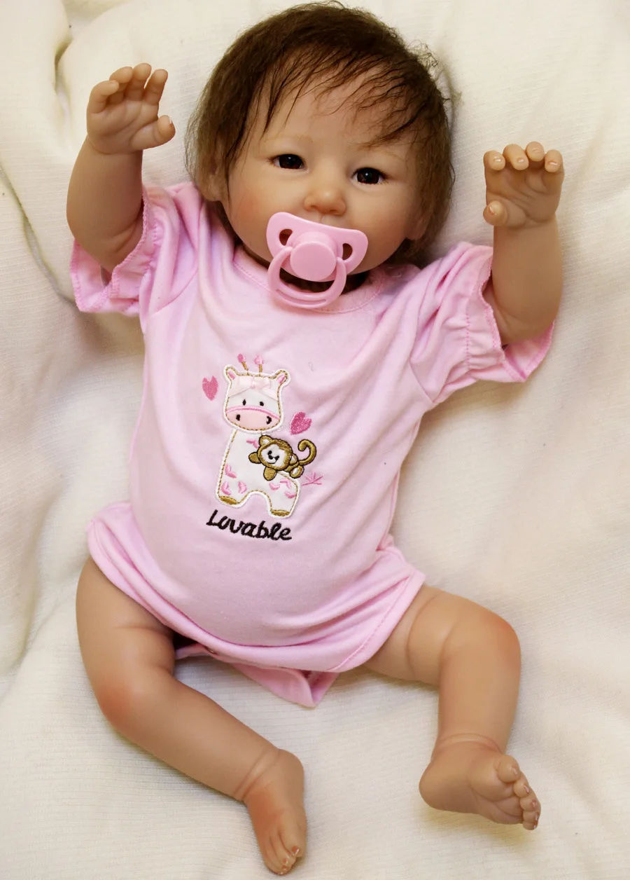 Kawaii Новое поступление 20 дюймов силиконовые куклы Новорожденные игрушки для