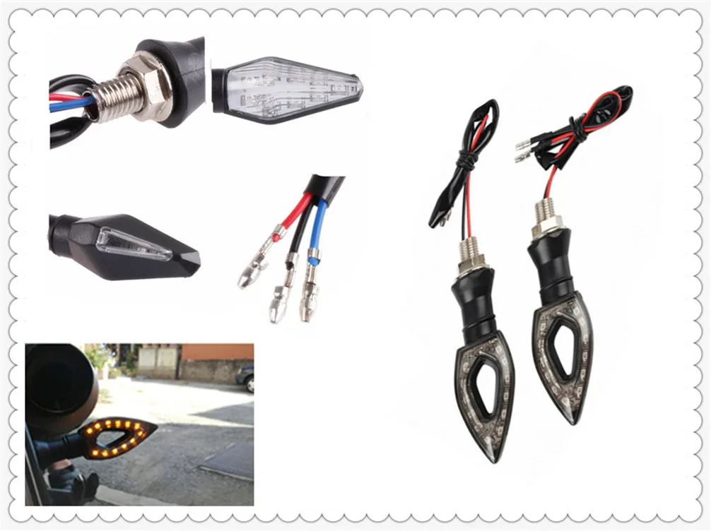 12V universal motorcycle accessories LED signal turn signal new for HONDA CBR250R VFR 1200 F ST 1300 Black SpiRit NC750 S X