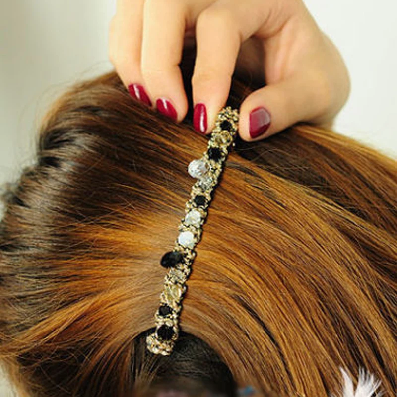

1/2PC Fashion Women Girls Korean Fashion Crystal Rhinestone Barrette Hairpin Headwear Hair Clip Beauty Accessories