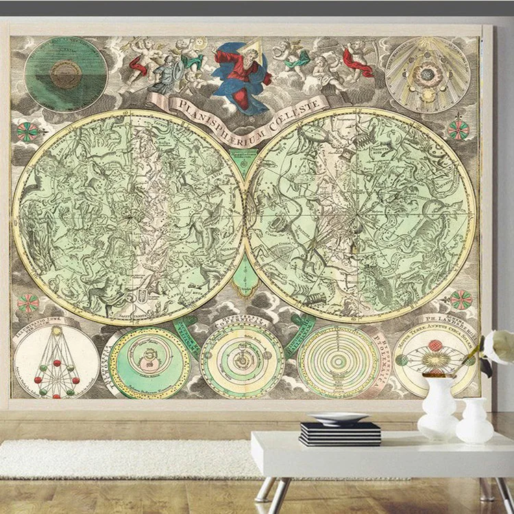 Photo Wallpaper 3D Retro Murals Wallpaper World Map Living Room Bedroom photo-wallpaper-3d-retro-murals-wallpaper-world-map-living-room-bedroom