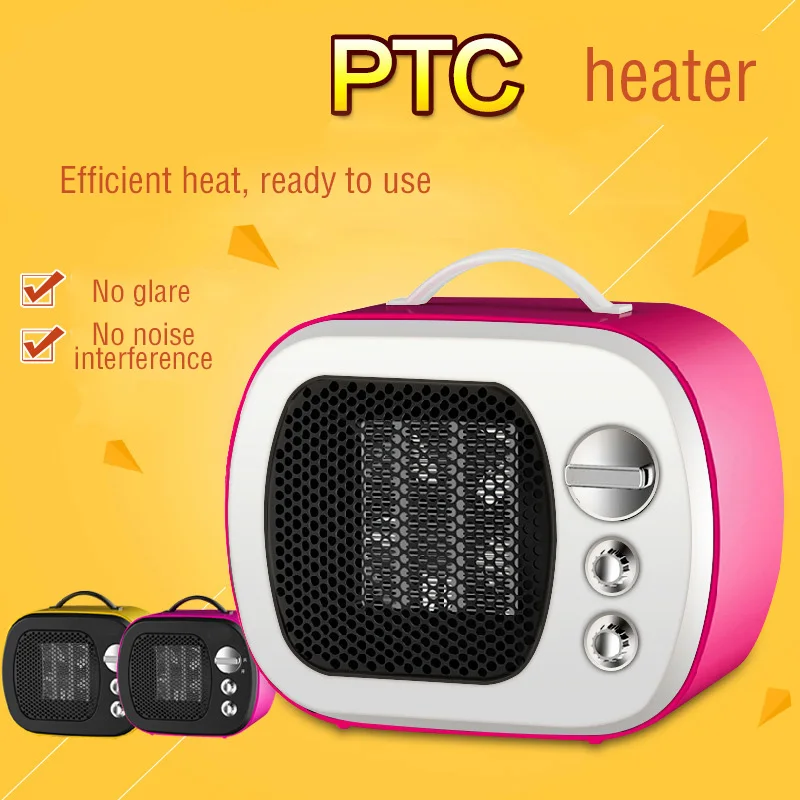 

Mini Audio Electric Heater PTC ceramic heating Adjustable Thermostat warmer hand Student Table Warmer Small Heater Gift