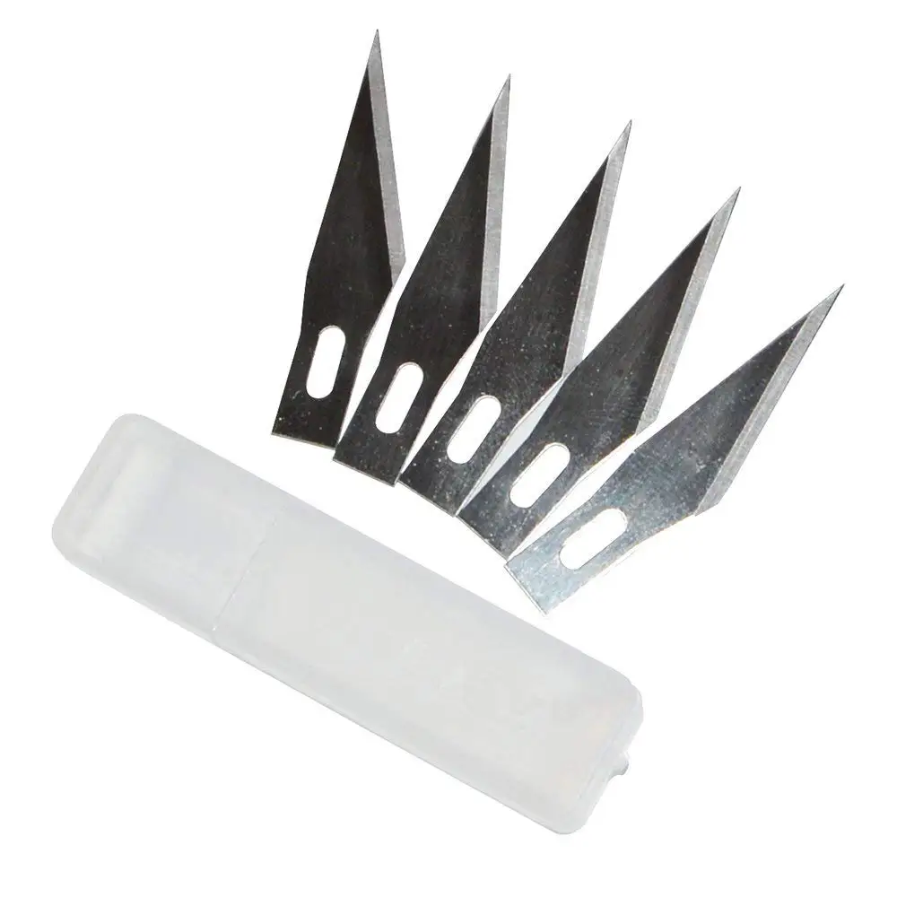 EHDIS 2 шт. металлический стальной нож для скальпеля с 10 шт. запасная бритвенная головка лезвия DIY Художественный нож виниловая пленка для оклейки автомобиля инструмент для резки бумаги