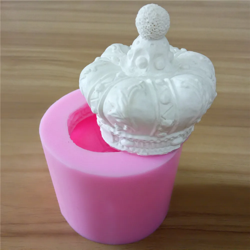 Силиконовая силиконовая форма для изготовления мыла в виде 3d короны ручная