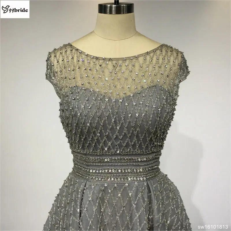Party Dresses Cocktail Dresses Skirt Grey Knee-Length Scoop Neck A-Line