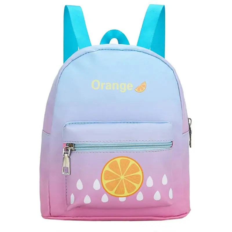 Детский рюкзак для дошкольников с фруктовым принтом детские школьные сумки-портфели для путешествий для малышей - Цвет: D