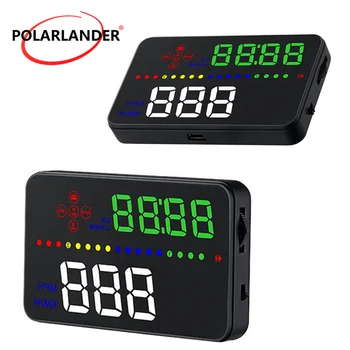 

Head Up Display Car HUD A300 Windshield Projector Alarm Over Speed OBD2 Warning System 3.5'' HD Digital Projector