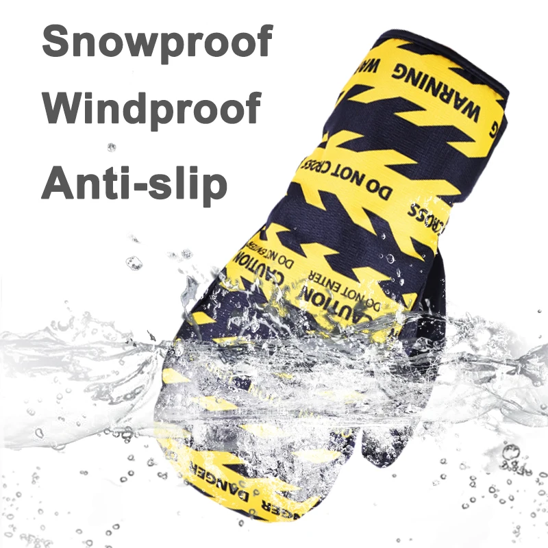 JACKCOME Five Finger Design Warm and Comfortable Waterproof Windproof Skiing    Snowboard Snowmobile Gloves 4