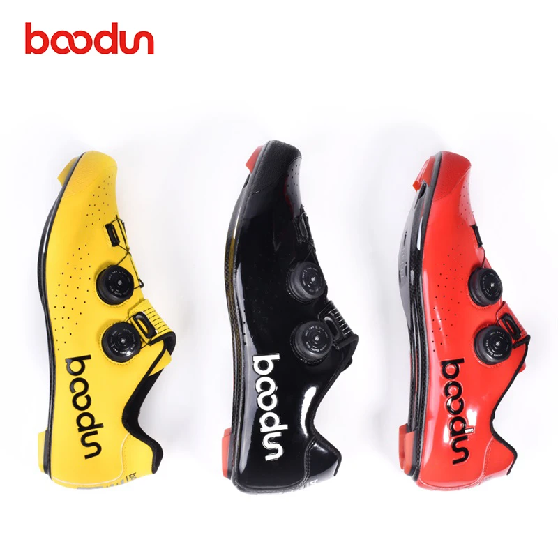 Boodun Pro велосипедная обувь, мужская обувь для езды на велосипеде, для езды на велосипеде, для гонок, с двойной пряжкой, самоблокирующийся светильник, дышащие кроссовки для триатлона