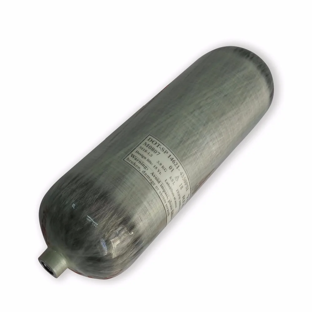 AC2680 USA FREE SHIPPING 6.8L DOT Thread M18*1.5 High Pressure Carbon Fiber Pcp Air Gun Tank Gas Cylinder Drop Shipping Acecare