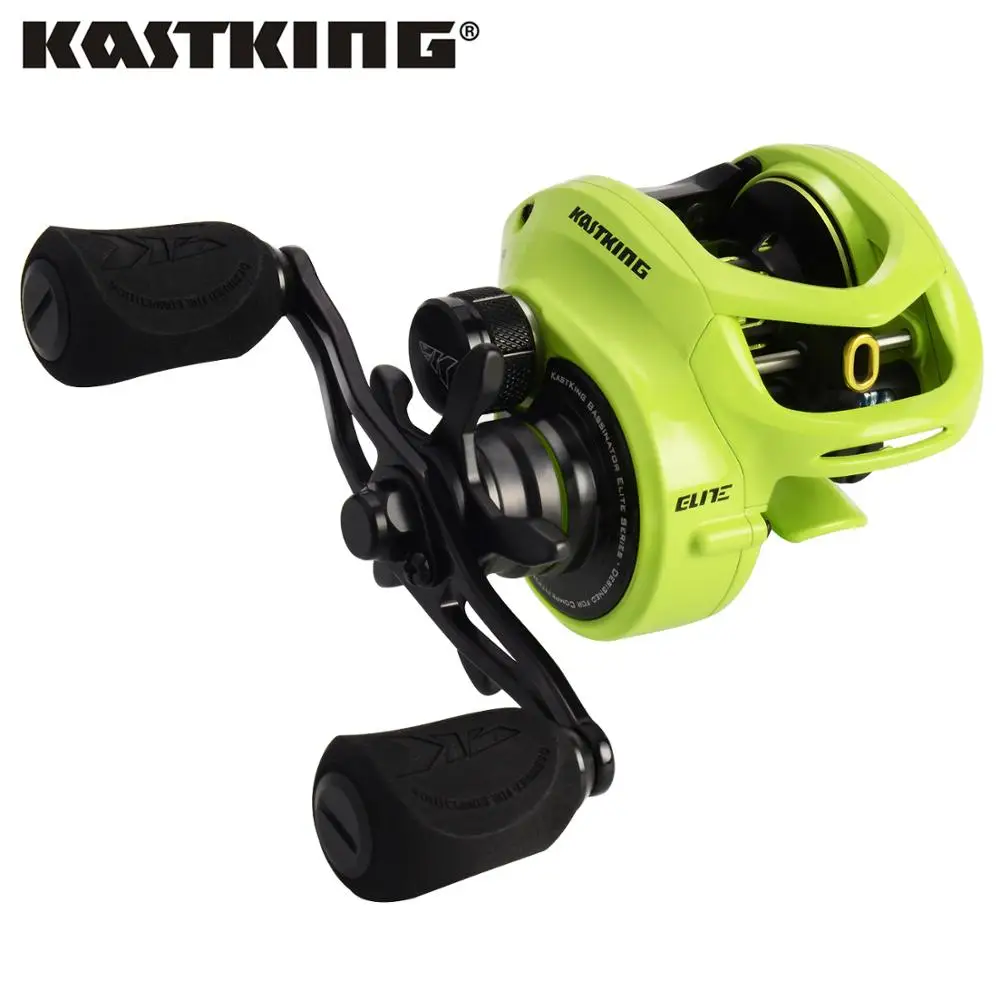 

KastKing Bassinator Elite Baitcasting Fishing Reel 8kg / 17.65LB Drag 10+1 Ball Bearings 6.6:1/8.1:1 Gear Ratito Fishing Coil