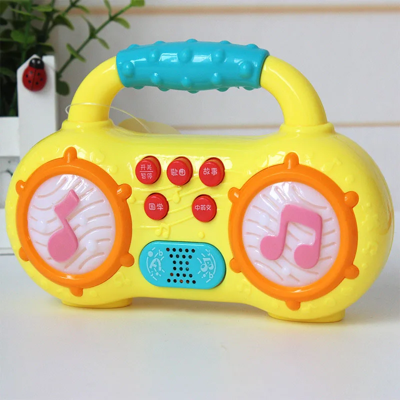 1pc-Mini-Radio-Shape-Music-and-Light-Baby-Kids-Electric-Music-Learning-Machine-Story-Telling-Educational (2)